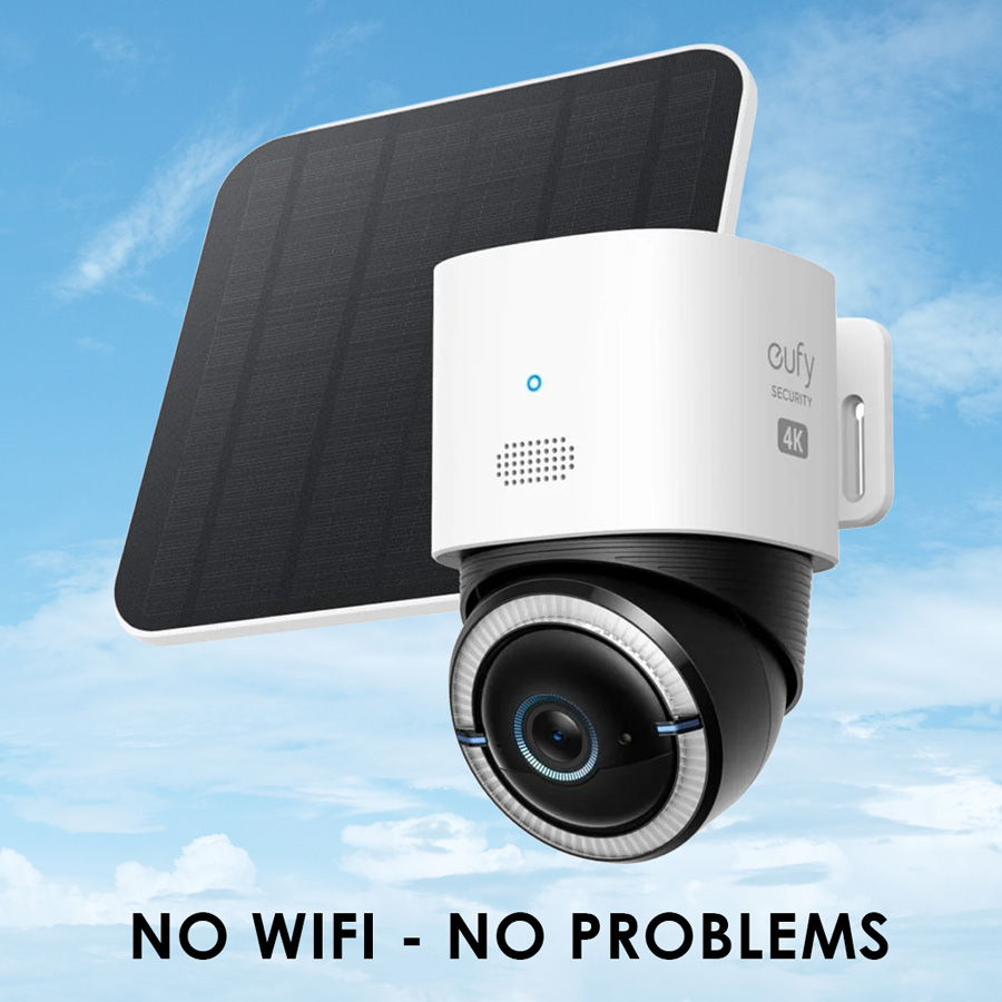 EUFY Security 4G LTE Cam S330 With Wi-Fi
